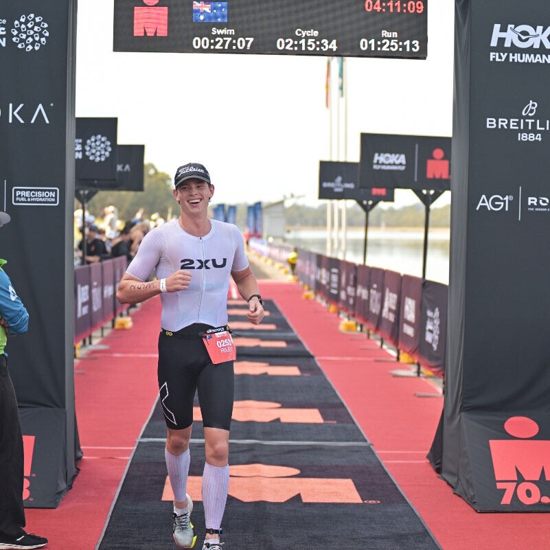 Riley Mungovan at West Sydney 70.3